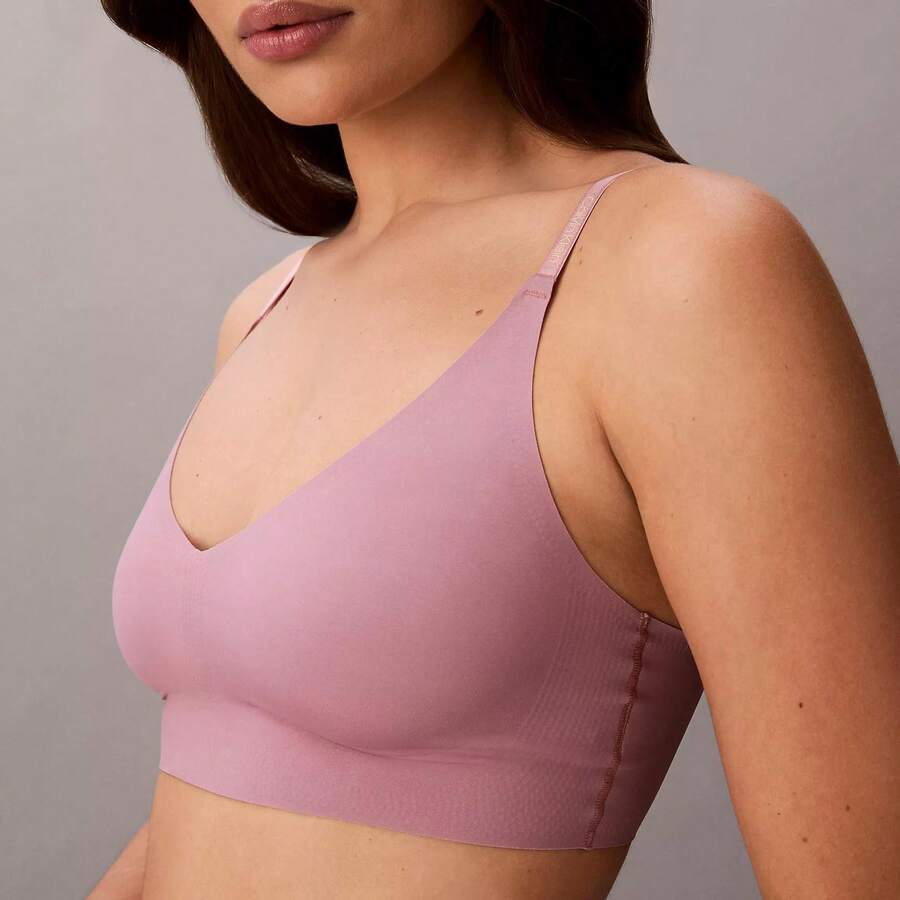 Calvin Klein Invisibles Lightly Lined Triangle Bra QF5753 - Soft Mauve - View 1