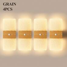 Lampu Dinding Sensor Kristal, Lampu Dinding Akrilik, Lampu Malam USB, Lampu Dinding Dekoratif, Lampu Dinding Nirkabel, Desain Paduan Bertenaga Baterai, Lampu Malam Magnetik Isi Ulang, Cocok untuk Dekorasi Lorong, Lemari Dapur, dan Ruangan - Kristal Persegi - View 14