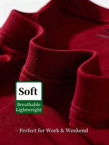 I Am Proof That God Answers Prayers - Short Sleeve T-Shirt With Cross Print - Women's Christian Faith Inspirational Graphic Tee, Casual Sweater With Religious Cross Design, Soft, Breathable, Medium Stretch Fabric, Machine Washable, Perfect For Daily Wear, Church, Bible Study, Or Relaxing In Spring, Summer, And Autumn. - 酒紅色 - 查看 4