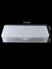 1pc Rectangular Double-Layer Storage Box Portable Travel Toothbrush Holder Dust-Proof Organizer Container For Camping Outdoor Adventure Business Trip Toiletries Accessories Case - View 9