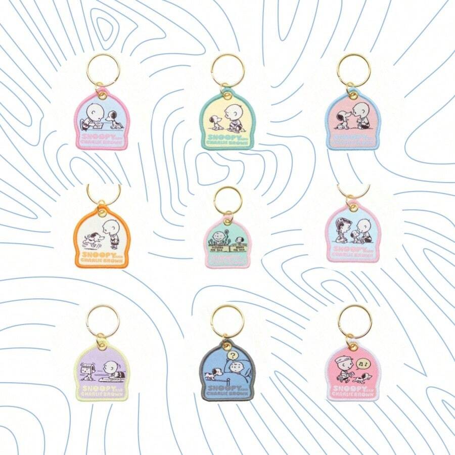 SNOOPY 1pc Japan  75th Anniversary Embroidered Keychain, Cute Cartoon Keychain, And Bag Hanger Make It Easy To Remove Message Stickers, Perfect Small Gifts For Fans, Family, And Friends, Daily Essentials[Stochastic Style] - Multicolor - View 1
