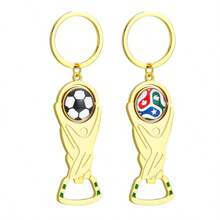 Hot-Selling 2026 World Cup Merchandise For USA, Canada, Mexico, World Cup Trophy Keychain Bottle Opener, Football Fan Commemorative Souvenir, Exquisite Gift For Friends - Multicolor - View 2