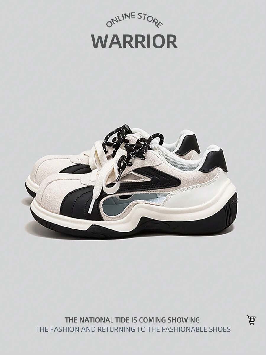 WARRIOR 1 đôi giày thể thao cổ thấp dành cho nữ - Màu be, xám, đen - Xem 1