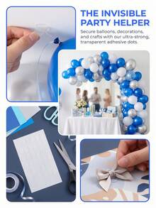 300pcs Transparent Double-Sided Adhesive Dots, Residue-Free Transparent Nano Glue Dots, Reusable Transparent Glue Dots, Waterproof, Removable, Suitable For Posters And Museum Exhibits, Easy To Tear And Stick, Suitable For School Use, Suitable For Handicrafts, Car Decoration, Home Office Organization, Parties And Daily Use - Transparent Double-sided Tape - View 7