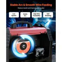 Flux Core MIG Welding Wire, E308LFC-O 0.03-Inch 2 LBS, Gasless Stainless Steel Welding Wire With Low Spatter For All Position Arc Welding, Self-Shielded For Outdoor Use - E308LFC-O 0.03-inch 2 LBS - 查看 3