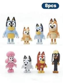 Figuras decorativas para coche con tema de Broyi - Juego de personajes múltiples que replican imágenes clásicas de animación. Artesanía detallada y exquisita, con alta fidelidad de color. Material suave y sin pelo, con una construcción sólida. Adecuado para decoración interior, exhibición de sobremesa, montaje de escenas y exhibición de colecciones. - Varios estilos - Ver 10