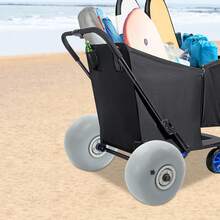 Beach Balloon Wheels, Balloon Wheels Beach Cart Tires, 2 Pack Inflatable Replacement Sand Tires, Replacement Big Sand Wheels For Beach Buggy, Kayak Trolley, Canoe Dolly (Mounting Part Diameter: 16mm/0.63in, 22mm/0.87in) - B-22mm - View 5