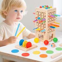 Wooden Pull-Stick Game Toy, A Tabletop Toy For Parent-Child Interaction And Competitive Focus Training, A Birthday And Christmas Gift - Stick Game - View 4