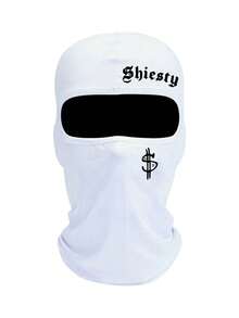 2pcs/1pc/3pcs Letter And Coin Print Ski Mask, Unisex Full Face Windproof Mask, Sun Protection Windproof Scarf, Suitable For Snowboarding, Motorcycle Riding - Style T - View 19