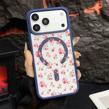 マグネット式黄ばみ防止 | 高級感あふれる2in1アクリルマグネット式スマホケース！スタイリッシュで手触りも良く、実用的な保護機能とマグネット式・耐衝撃設計を融合させた、高級感あふれるケースです。 小花柄赤い花緑の葉ケース  11  17e 手机壳  17e 手机壳 家族、恋人、友人、そして子供たちへのプレゼントに最適です。  17 Pro/13/ 13 pro/15 Pro/14 Pro Max/13 Pro Max/12/14 Plus/17e/16 Plus/14 Pro/Apple  Air/16 Pro Max/11 Pro Max/16e/15 Plus/15/14/15 Pro Max/12 Pro/16 Pro/12 Pro Max/16/11 Pro/17 Pro Max/17 - ブルー - チェックする 23