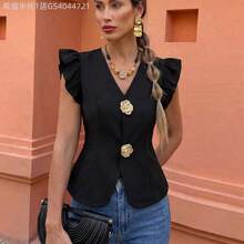 Women Blouses & Shirts - 黑色 - 查看 5