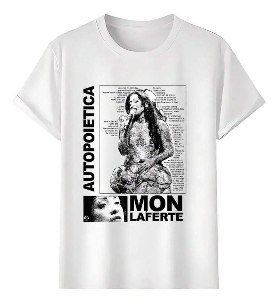 Tshirt Muscle Freaks Mon Laferte Estilo Cantante - Blanco - Ver 1