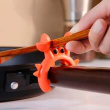 8pcs/Set Silicone Spoon Rest, Crab & Octopus Shaped Heat Resistant Spoon Holder, Kitchen Utensil Organizer - Great Gift! - Multicolor - View 7