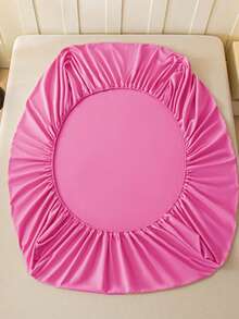 Camel Brushed Soft & Comfortable 3 PiecesBed Sheet Set - Hot Pink - View 7