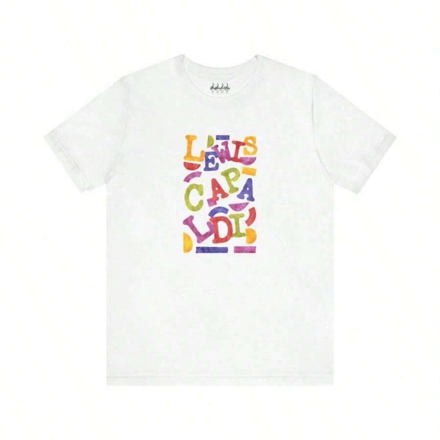 Camiseta con póster retro de Lewis Capaldi – Diseño exclusivo para fans Adecuado como regalo. playera de mujer. blusas>elegantes. boho chic,Top de mujer suave, transpirable y cómodo, ideal para primavera, verano y otoño, perfecto para vacaciones, viajes y uso diario. - Blanco 3 - Ver 1