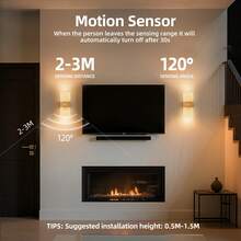 Crystal Sensor Wall Light, Acrylic Wall Light, USB Night Light, Wall Light Decoration Lighting, Wireless Wall Light, Battery Powered Alloy Design, Rechargeable Magnetic Night Light, Suitable For Hallway, Kitchen Cabinet And Room Decoration - Square Hill - View 6