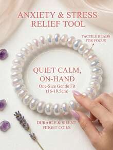 Women's Menopause Relief Bracelet -- Warm Crystal Beads Help Relieve Irritability, Soothe Body And Mind, Regulate Hormonal Balance, Fashionable Style, Suitable For Daily Wear - Multicolor - View 9
