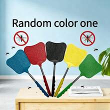 5-Section Extendable Fly Swatter - Random Color - With Extendable Handle, Made Of Plastic And Stainless Steel, Suitable For Indoor/Outdoor/Classroom Use - Lightweight And Extendable Design, Quickly Clear Flies - Multicolor - View 5