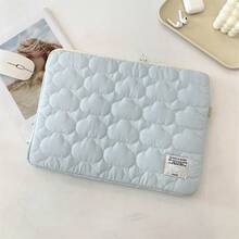 Korean Style Cloud-Shaped Soft Padded Laptop Sleeve/Tablet Case For 11/13/15 Inch, Minimalist Fresh Notebook Inner Bag - Rectangle - View 13