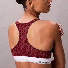 Calvin Klein Calvinklein Icon Cotton Modal Unlined Bralette QF8493 - Seamless Emblem / Dark Berry - View 6