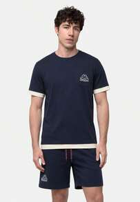 TUTA KAPPA T-SHIRT + PANTALONCINO - Navy Blue - View 5