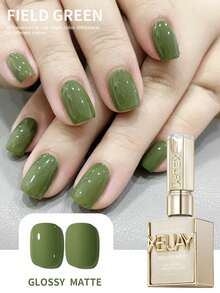 XEIJAYI 1pc 15ml Mint Green Gel Nail Polish Starter Pure Soak Off No Wipe Nail Gel Polish Suitable For All Seasons - 綠色 - 查看 6