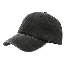 1pc Fashion Solid Color Minimalist Soft Crown Washed Retro Spring/Summer Portable Baseball Cap - A - View 14