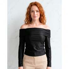 Playera Mujer Moda Top Negro Stfashion 56005604 - Negro - Ver 2