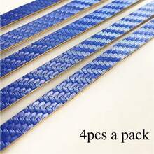 2pcs/4pcs Table Tennis Racket Edge Protector, Thick Polyurethane Protective Strip, Carbon Fiber Texture Edge Guard To Prevent Collision, Self-Adhesive Underlay To Protect The Edge Strip. - Multicolor - View 15