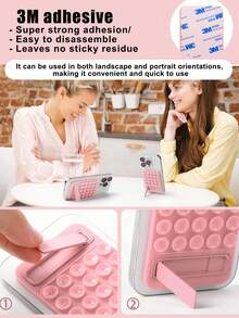 25pcs Silicone Suction Cup Phone Holder, Reusable Strong Adhesive Phone Stand, Multi-Color Non-Slip Grip, Suitable For IPhone/Android Phones, Bathroom/Kitchen/Shower/Travel - Multicolor - View 3