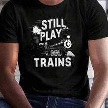 Camiseta impresa para hombres y mujeres - Negro - Ver 1