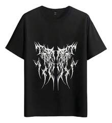 Tshirt Muscle Freaks Black Metal Estilo Suelto Y Cómodo - Negro - Ver 6