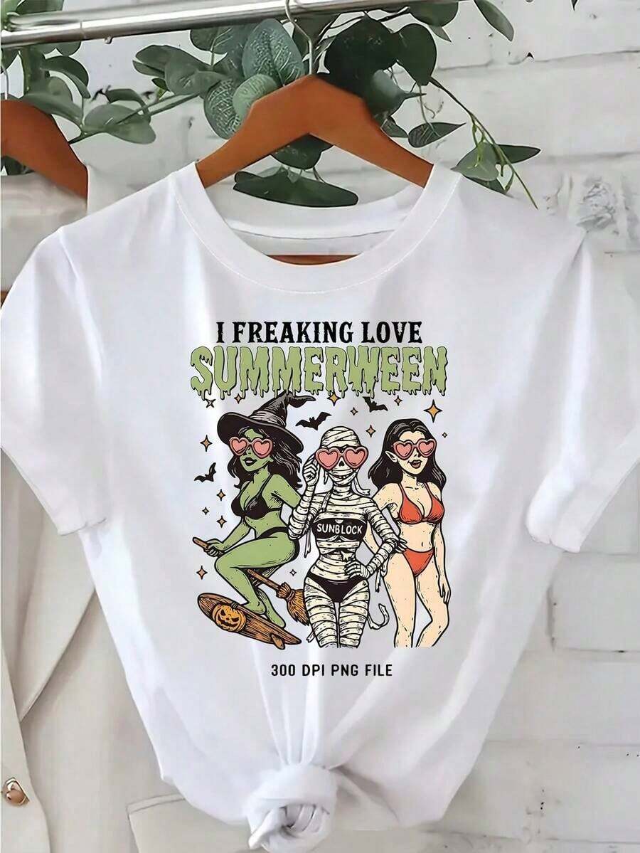 Summer Clothing, 1 Piece, Women's T-Shirt With Zion National Park Graphic, Utah Landscape, Summer Vacation Style, Short Sleeve T-Shirt, Casual, For Outdoor Hiking - 白色 18 - 查看 1