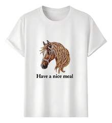 Muscle Freaks Horse Head Style T-Shirt - 白色 - 查看 1