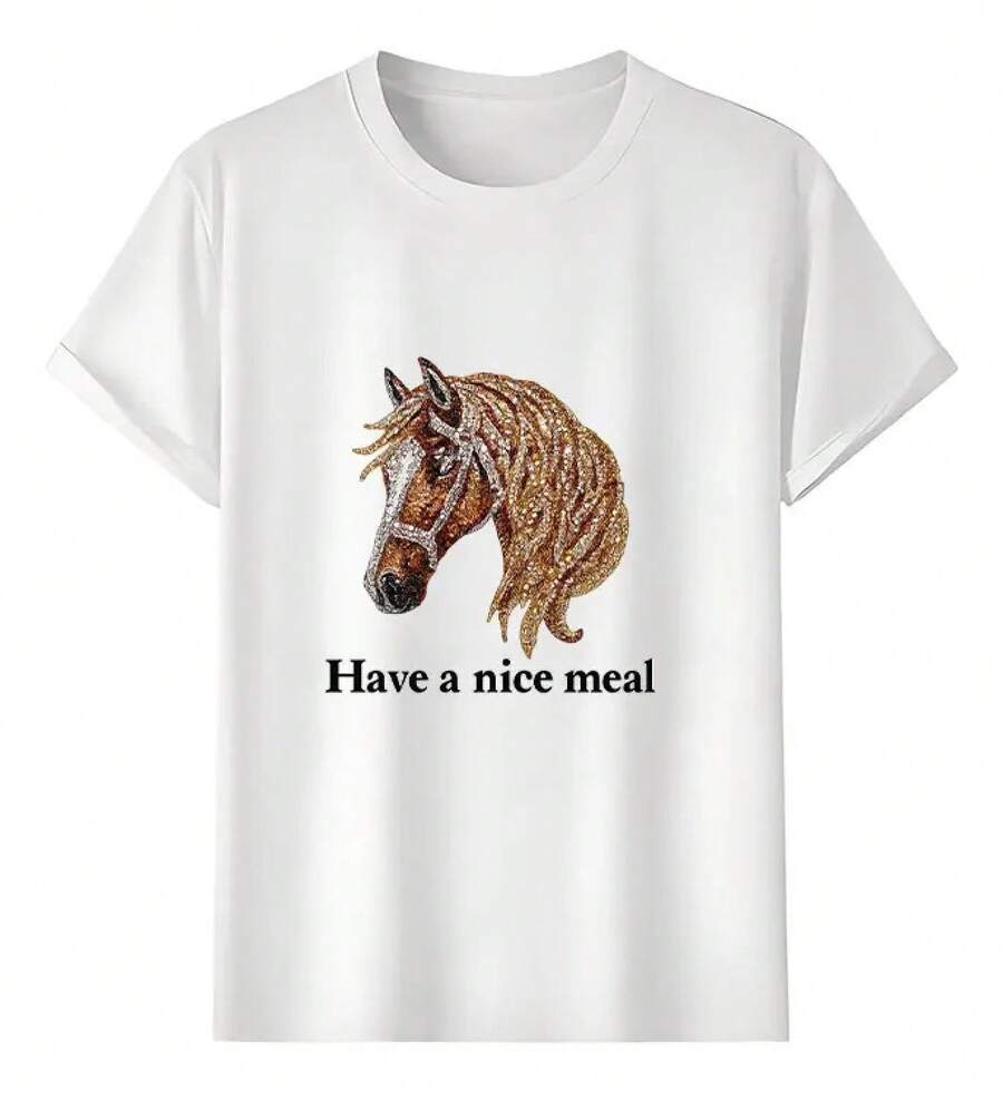 Muscle Freaks Horse Head Style T-Shirt - 白色 - 查看 1