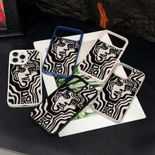 マグネット式黄ばみ防止 | 高級感あふれる2in1アクリルマグネット式スマホケース！スタイリッシュで手触りも良く、実用的な保護機能とマグネット式・耐衝撃設計を融合させた、高級感あふれるケースです。 抽象人物黑白線條画ケース  11  17e 手机壳  17e 手机壳 家族、恋人、友人、そして子供たちへのプレゼントに最適です。  14/14 Pro/12/17 Pro Max/17 Pro/16e/12 Pro/15/14 Pro Max/15 Pro/15 Plus/13/16 Pro Max/Apple  Air/ 13 pro/11 Pro Max/12 Pro Max/16/16 Plus/11 Pro/16 Pro/13 Pro Max/15 Pro Max/14 Plus/17e/17 - ブラック - チェックする 3