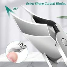 Bộ 3 món kềm cắt móng chân, kềm cắt móng dày chịu lực, bộ dụng cụ chăm sóc móng mọc ngược bằng thép không gỉ với tay cầm chống trượt màu xanh lá, kềm cắt móng lớn kèm dũa móng và dụng cụ xử lý móng mọc ngược, dụng cụ chăm sóc chân chuyên nghiệp cho người cao tuổi, nam và nữ, sắc bén và bền, bộ làm móng tay và móng chân tại nhà - Nhiều màu - Xem 6