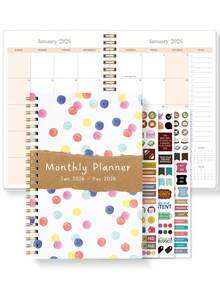 Trees A5 Spiral Bound 2026 January-December Full Year Calendar, With Notes, To-Do Lists And Monthly Overview Pages, Perfect For Back To School, Home, Desk Decor, And A Great Gift For Women - Multicolor - View 10