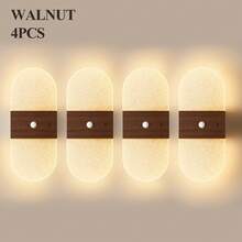 Crystal Sensor Wall Light, Acrylic Wall Light, USB Night Light, Wall Light Decoration Lighting, Wireless Wall Light, Battery Powered Alloy Design, Rechargeable Magnetic Night Light, Suitable For Hallway, Kitchen Cabinet And Room Decoration - Round Crystal - View 28