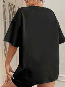 1 camiseta de dama de honor, regalo para dama de honor, camiseta de dama de honor, regalo de la novia, camiseta para el grupo nupcial, camiseta de dama de honor, camiseta informal y elegante, ropa deportiva, 100% algodón, transpirable y cómoda, 180g de algodón 100%. - Negro - Ver 3