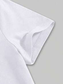 Camiseta clásica de algodón con estampado gráfico de sol, ajustada, de moda, de algodón, de manga corta para mujer, estilo casual, suave, transpirable y cómoda. - Blanco - Ver 5
