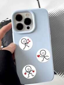 500 buah Stiker Grafiti Gambar Kartun Ekspresi Cinta, Stiker Perekat Karakter Lucu dan Kreatif dengan Jempol, Cocok untuk Dekorasi Laptop, Koper, Casing Ponsel, Komputer, Botol Minum, Stiker Tahan Air yang Dipersonalisasi - beraneka warna - View 8