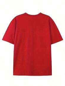 Camiseta de estilo deportivo casual de verano para mujer. Talla grande - Camiseta conmemorativa del Viernes Rojo para todo el personal desplegado, apoyo al personal militar, moda diaria cómoda para mujer, holgada, adecuada para actividades casuales, transpirable y ligeramente elástica, lavable a máquina, tops de verano 2026 para mujer - Rojo - Ver 5