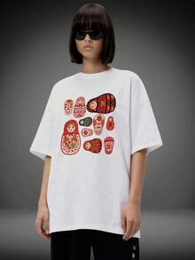 The Most Popular Women's T-Shirt Of 2026! A , Youthful, Lightweight, And Casual Short-Sleeved T-Shirt With An Adjustable Fit. The Material Is Durable And Reliable! - 馬特什卡 5 - 查看 10