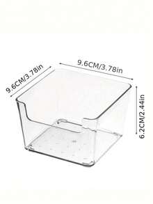 1pc Transparent Drawer Storage Box, Used For Desktop Organization - Used For Small Compartment Storage Box - Stackable, Mix And Match - Used For Classification And Back To School Box School Supplies - A - View 7
