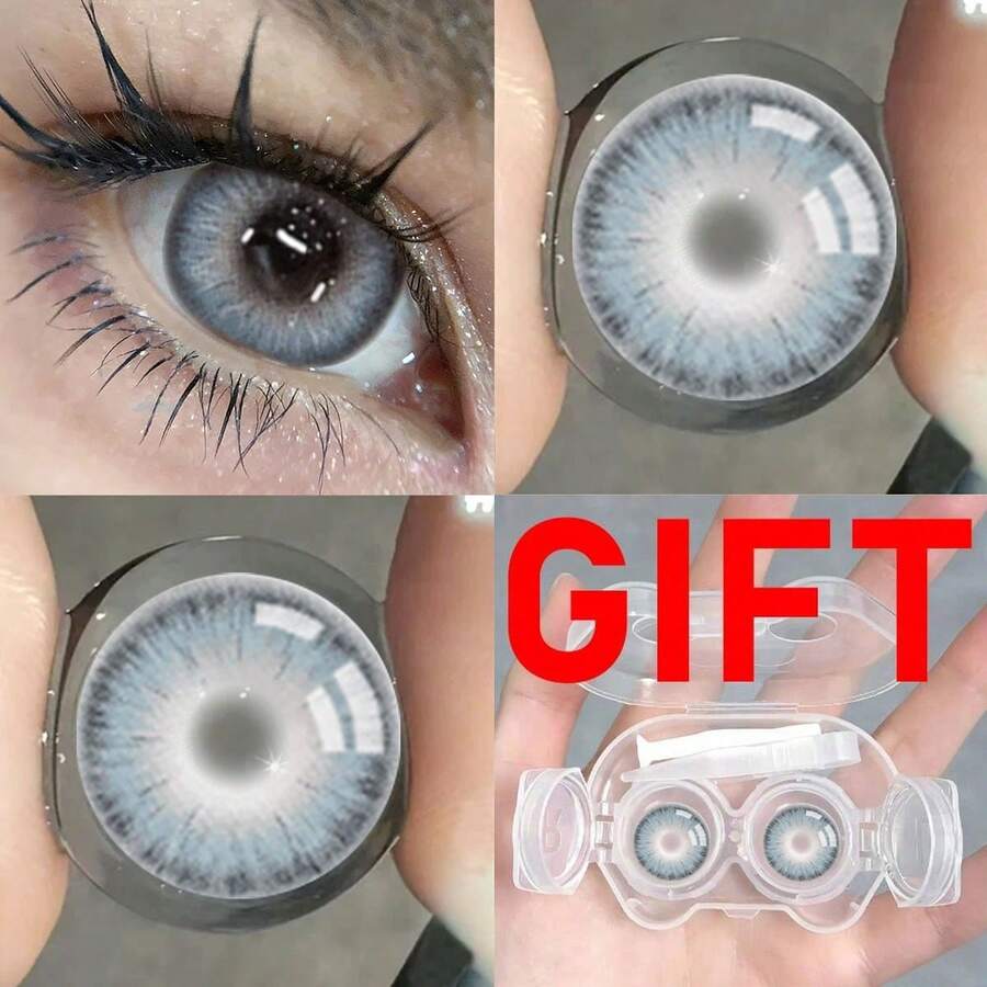 La Girl Blue Little Devil Eye Contact - Moisturizes And Daily Wear, Enhances Your Appearance On Holidays And Birthdays, Cheap, Valentine's Day, Cheap Goods, Travel, Travel Essentials, Room Decoration, Valentine's Day Gifts, Cheap Things, Rooms, Vacation Essentials, Women's Gifts, Bedrooms, Valentine's Day Supplies, 99 Cents - Màu xanh lam - Xem 1