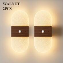 Crystal Sensor Wall Light, Acrylic Wall Light, USB Night Light, Wall Light Decoration Lighting, Wireless Wall Light, Battery Powered Alloy Design, Rechargeable Magnetic Night Light, Suitable For Hallway, Kitchen Cabinet And Room Decoration - Round Crystal - View 30