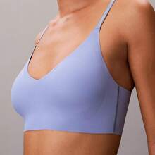 Calvin Klein Invisibles Lightly Lined Triangle Bra QF5753 - 藍色鬱金香 - 查看 5