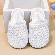 Baby/Kleinkind Mesh atmungsaktive Sandalen, Weiche Sohle Anti-Rutsch Baby Laufschuhe, Neues Sommer Design für Jungen & Mädchen - Weiss - Übersicht 4