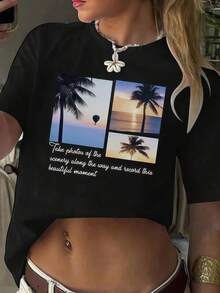 Camiseta unisex de manga cortaDeMangaCortaConCuelloRedondoYEstampadoDejeTuLuzBrilloParaMujer,Informal,DeVerano,CamisetasArtista gráficoParaMujer,CamisetasParaMujer_1RedondoCuelloImpresoCortoMangaInformalTodos los díasCamisetaEllosSonExcelenteRegalosParaAmigosYFamiliaCamisetasCaracterísticaAJovenYA la modaDiseñadores de pantallashombre, , , Dazymujer,romwehombres, bohochic,maestrasregalos,camisetaparaconjuntos de mujercon curvasparamu,y2k, - Negro - Ver 6